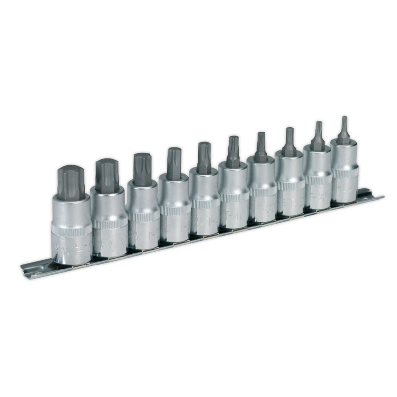 Sealey TRX-Star* Socket Bit Set 10pc 1/2Sq Drive