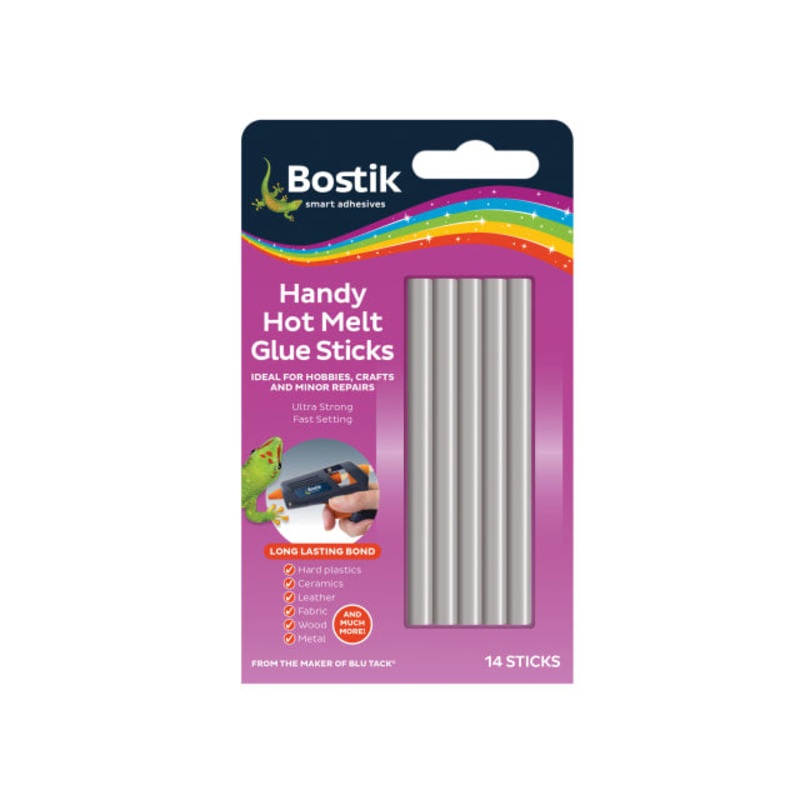 Bostik Handy Hot Melt Glue Sticks (Pack 14)