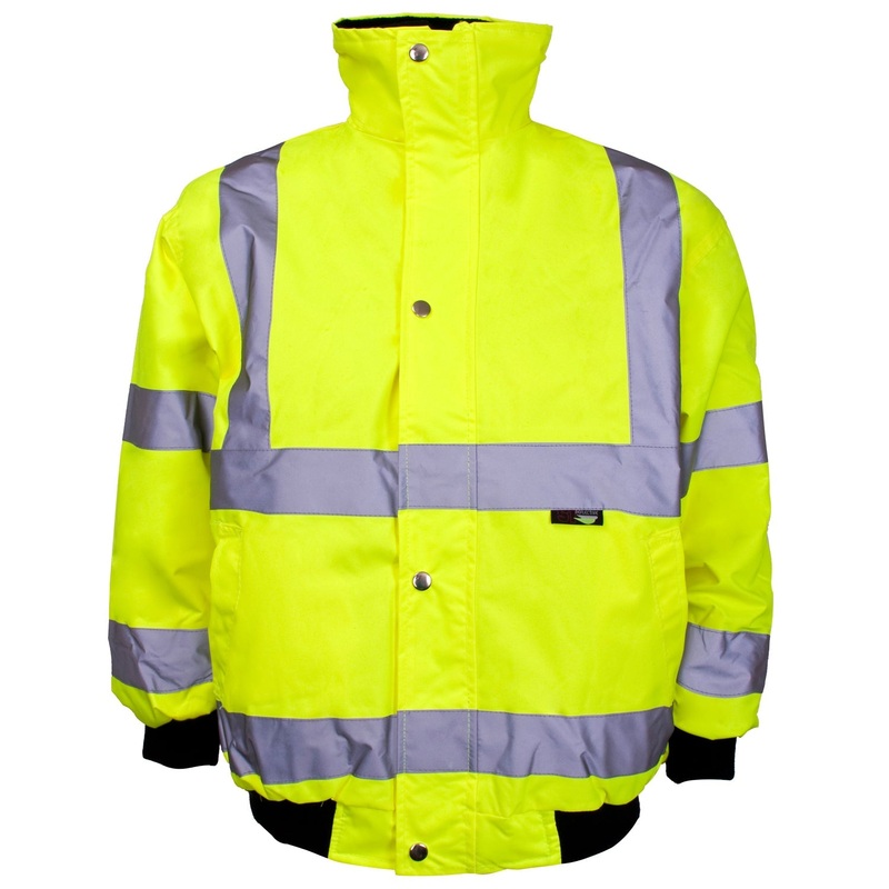 Supertouch Hi Vis Yellow Junior Bomber Jackets – Storm Collar