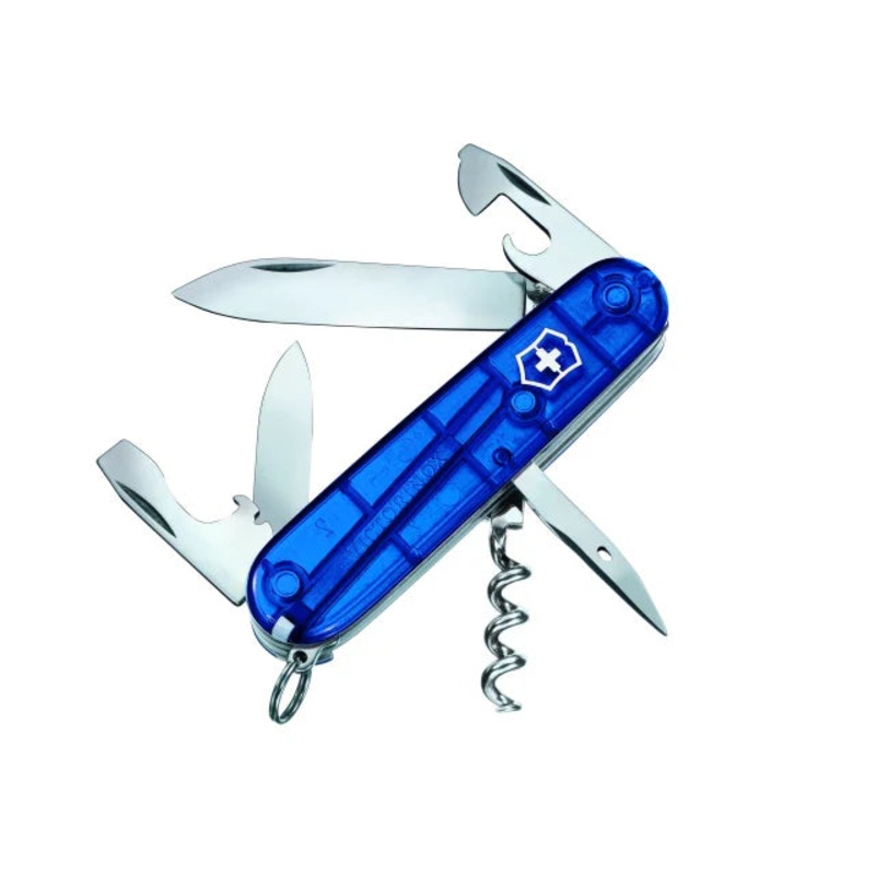 Victorinox Spartan Swiss Army Knife Translucent Blue Blister Pack