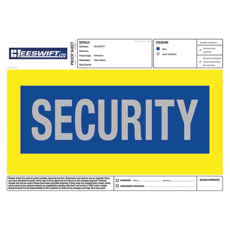 Beeswift Heat-Seal-Security-Badge