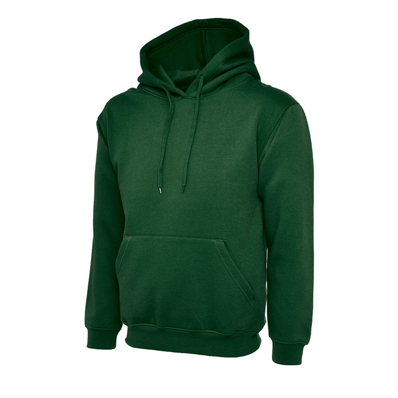 Uneek Classic Hooded Sweatshirt  Bottle Green