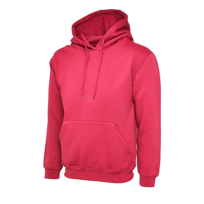 Uneek Classic Hooded Sweatshirt  Hot Pink
