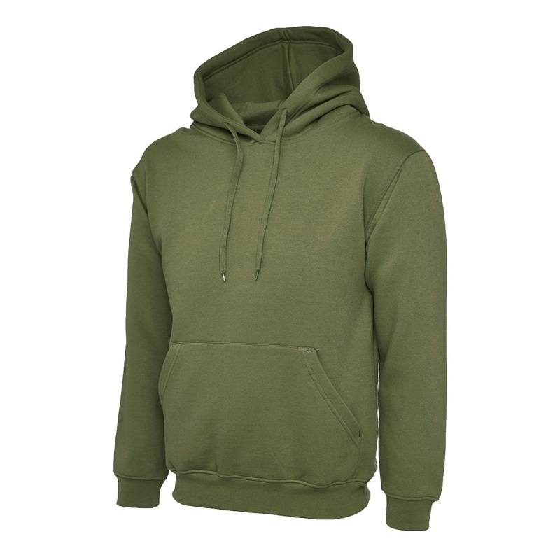 Uneek Classic Hooded Sweatshirt  Olive