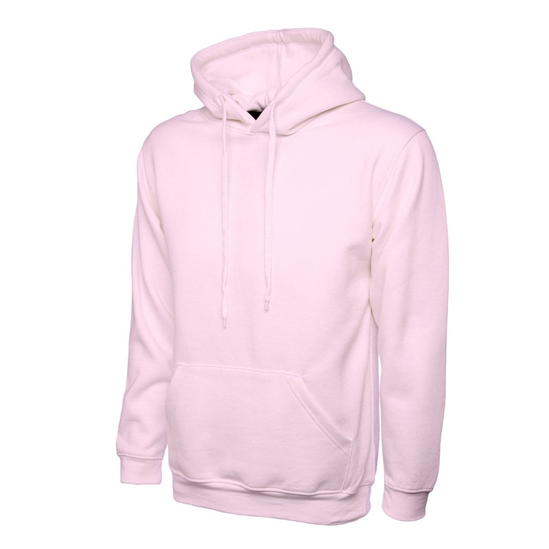 Uneek Classic Hooded Sweatshirt  Pink