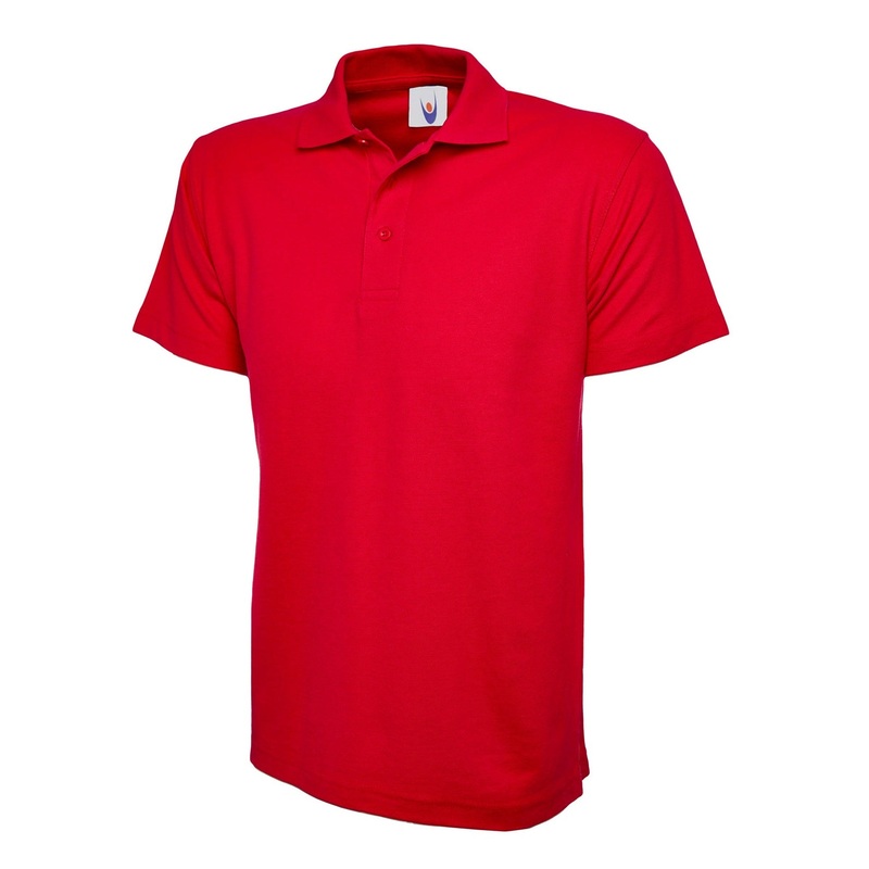Uneek Classic Poloshirt Red|Red|XS|S|M|L|XL|2XL|3XL|4XL