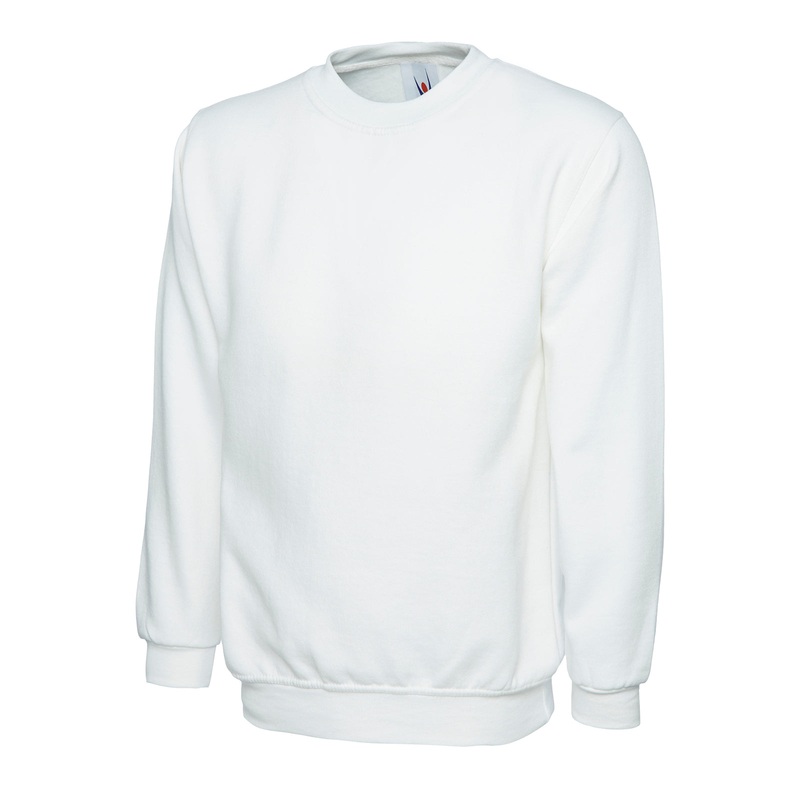 Uneek Classic Sweatshirt White