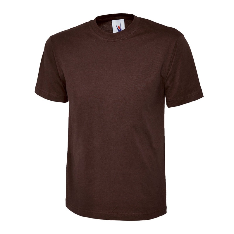 Uneek Classic T-shirt Brown|Brown|XS|S|M|L|XL|2XL|3XL|4XL|5XL|6XL