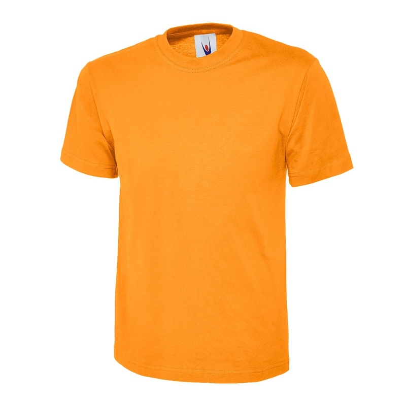 Uneek Classic T-shirt Orange|Orange|XS|S|M|L|XL|2XL|3XL|4XL|5XL|6XL