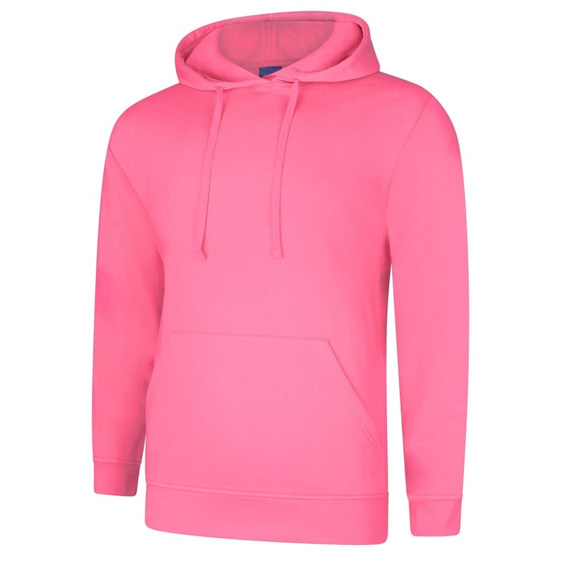 Uneek Deluxe Hooded Sweatshirt Candy Floss