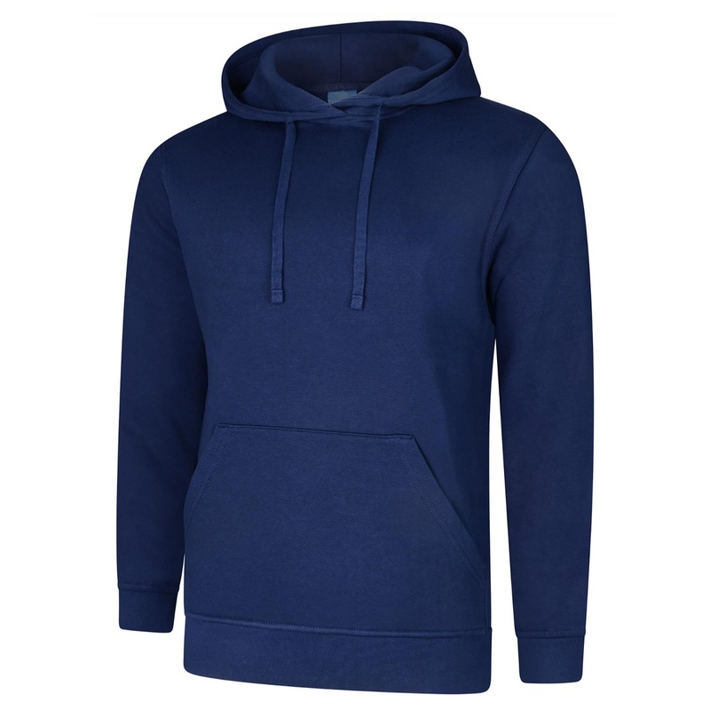 Uneek Deluxe Hooded Sweatshirt French Navy