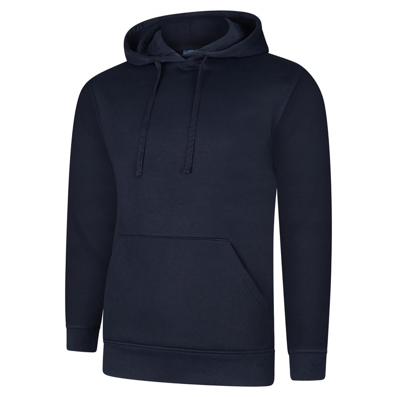 Uneek Deluxe Hooded Sweatshirt Navy