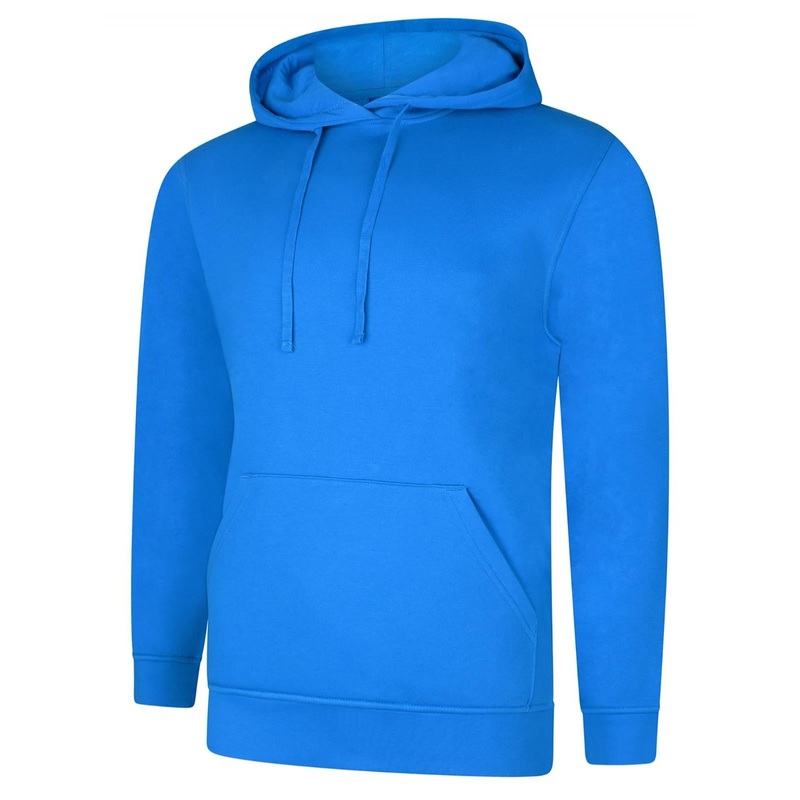 Uneek Deluxe Hooded Sweatshirt Tropical Blue
