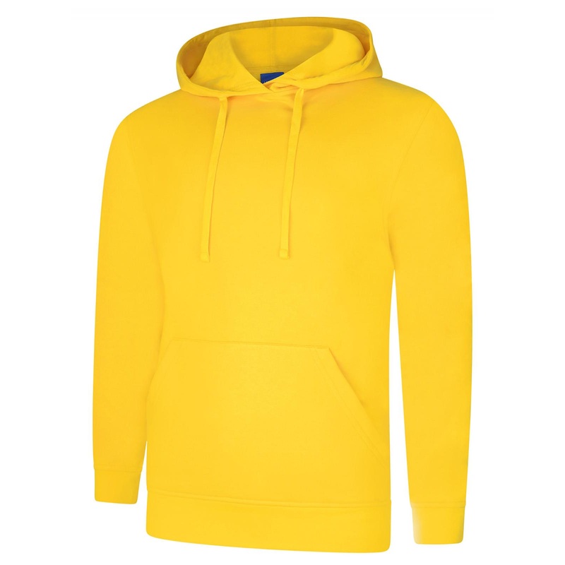 Uneek Deluxe Hooded Sweatshirt Yellow