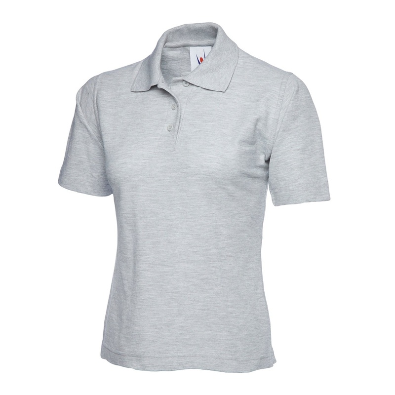 Uneek Ladies Classic Poloshirt Heather Grey
