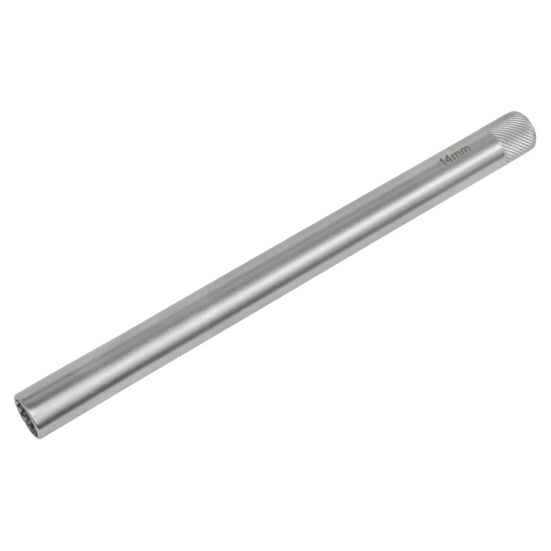 Sealey Spark Plug Socket 14mm 3/8Sq 12-Point Magnetic Drive 250mm Long