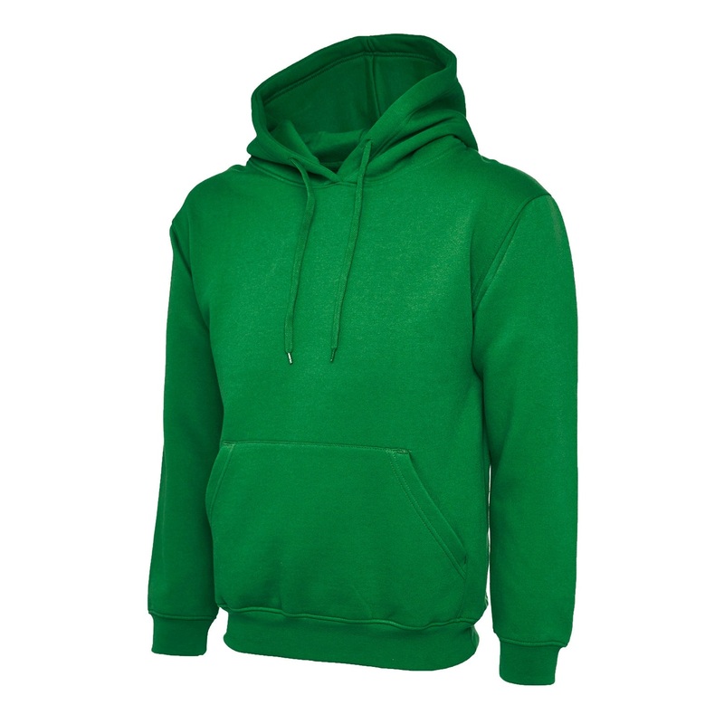 Uneek Classic Hooded Sweatshirt  Kelly Green