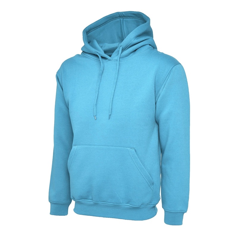 Uneek Classic Hooded Sweatshirt  Sky