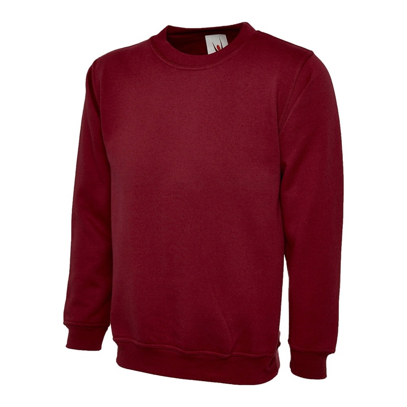 Uneek Classic Sweatshirt Maroon