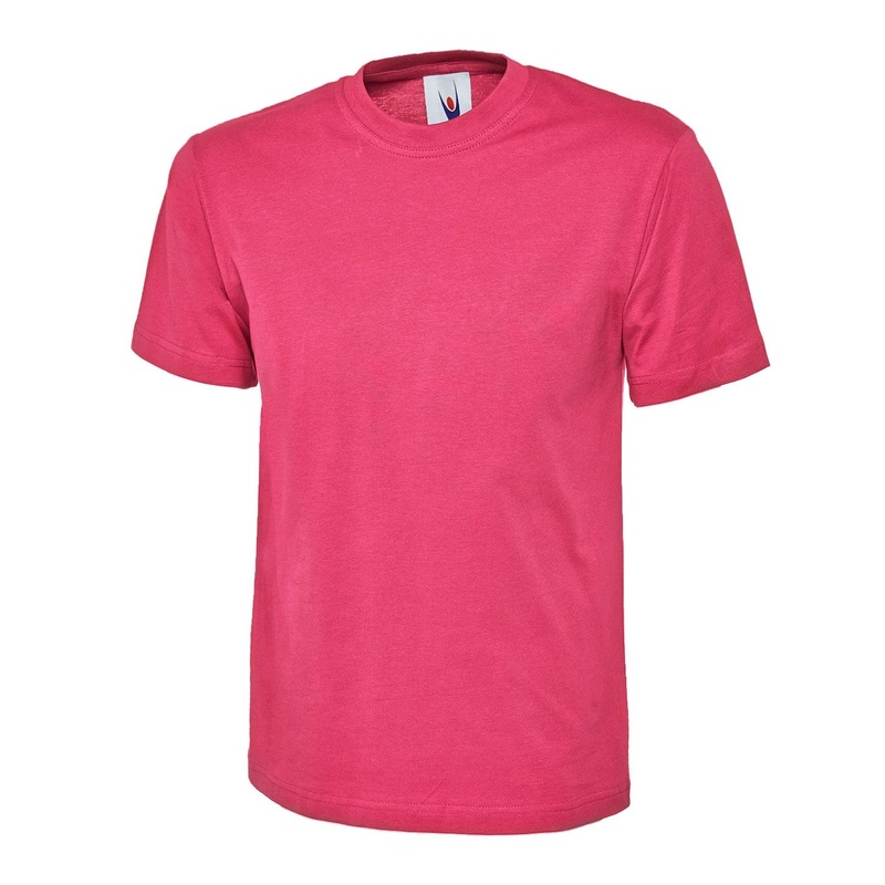 Uneek Classic T-shirt Hot Pink