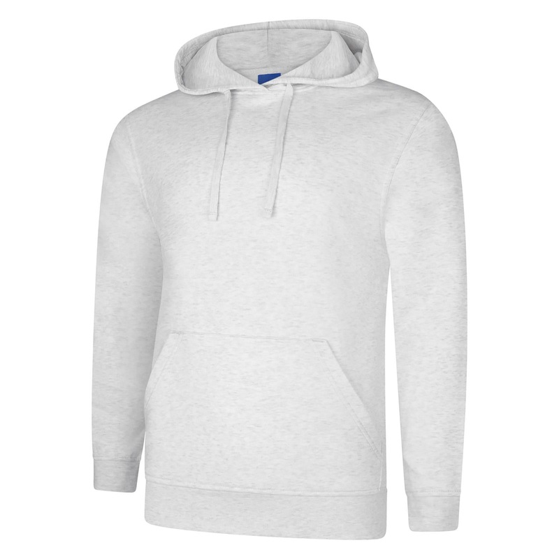 Uneek Deluxe Hooded Sweatshirt Ash