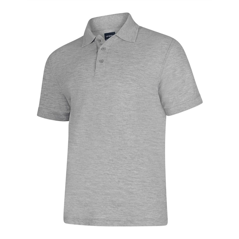 Uneek Deluxe Poloshirt Heather Grey