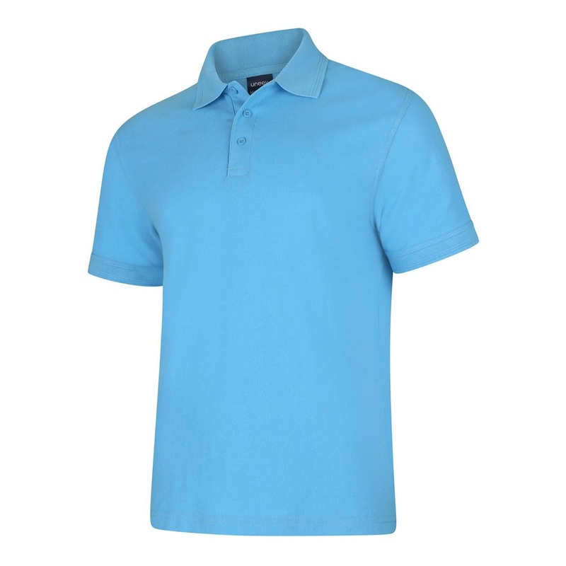 Uneek Deluxe Poloshirt Sky|Sky|XS|S|M|L|XL|2XL|3XL|4XL|5XL
