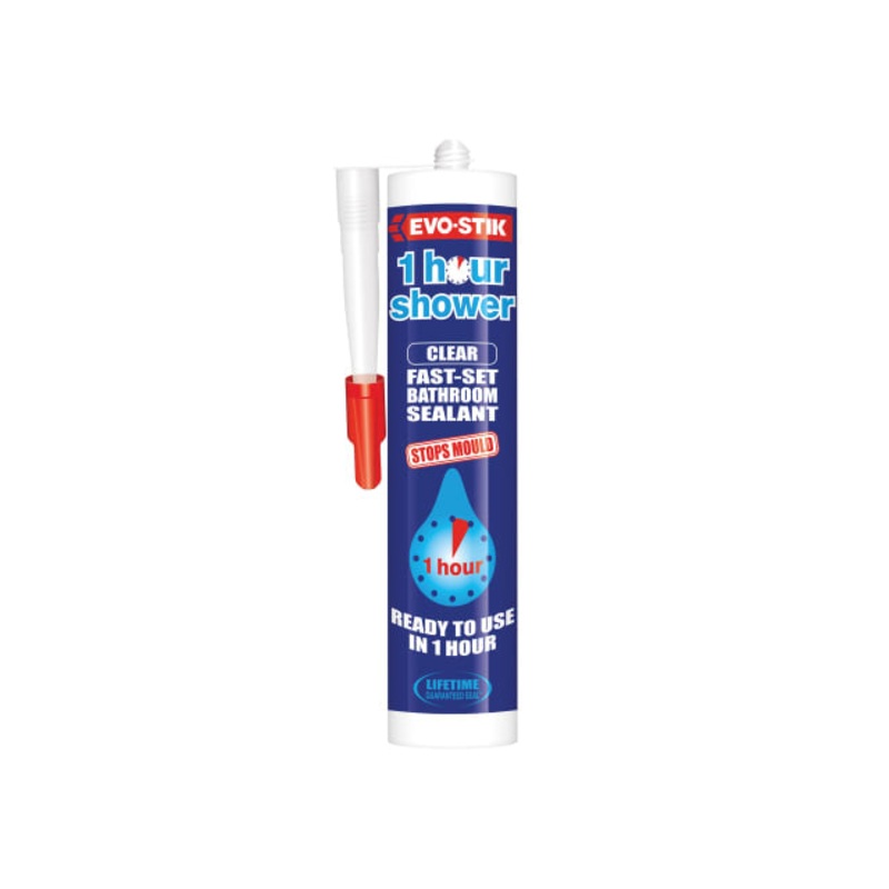 EVO-STIK 1 Hour Shower Sealant Clear 310ml