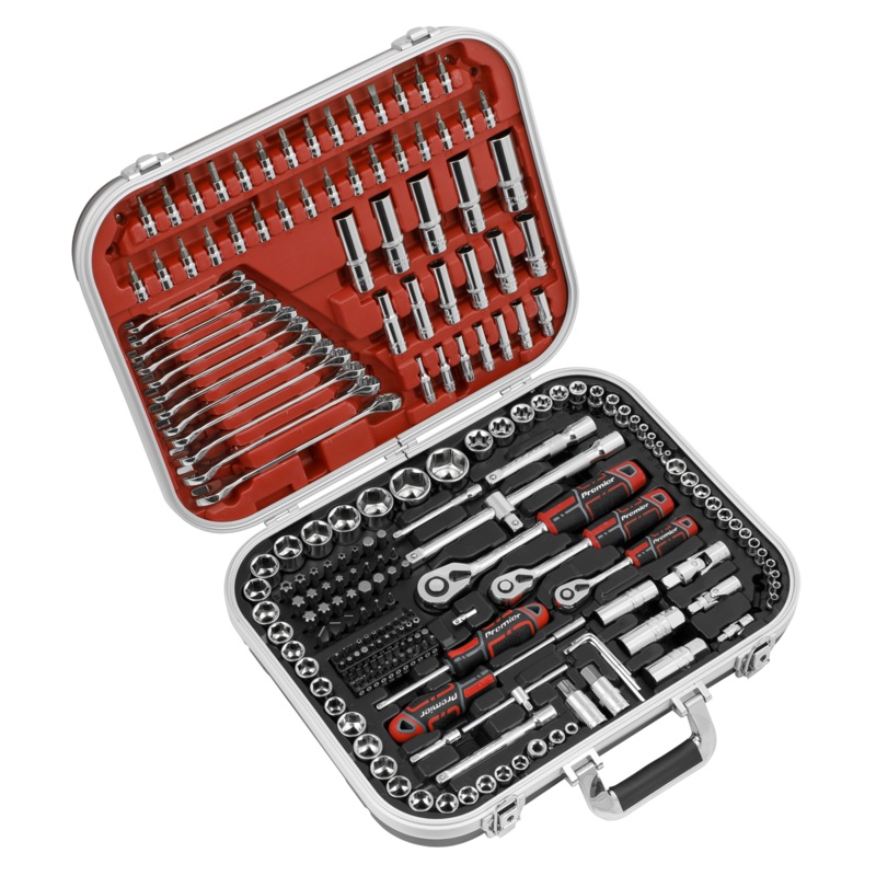 Sealey Socket Set 216pc 1/4, 3/8 & 1/2Sq Drive WallDrive