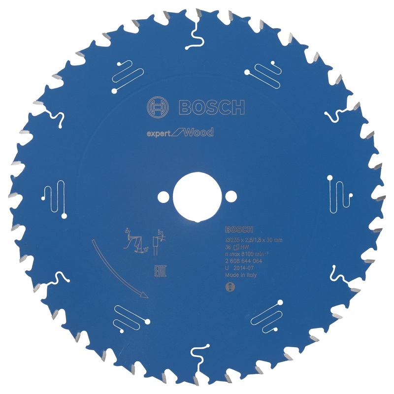 Bosch Professional Circular Saw Blade Expert for Wood – 235 x 30 x 2.8 mm, 36 Teeth