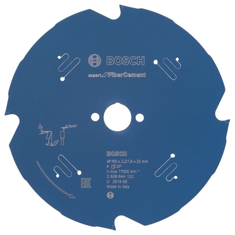 Bosch Professional Circular Saw Blade for Fibre Cement – 165 x 20 x 2.2 mm (Expert)