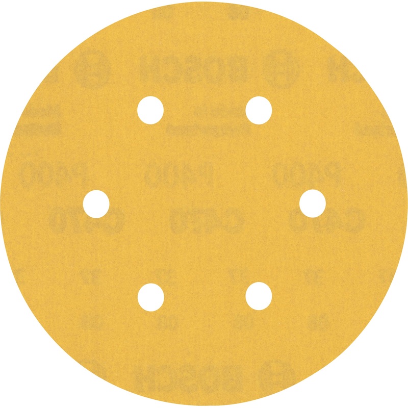 Bosch Professional Expert C470 Sandpaper – 150mm, 6 Holes, G 400  for Random Orbital Sanders