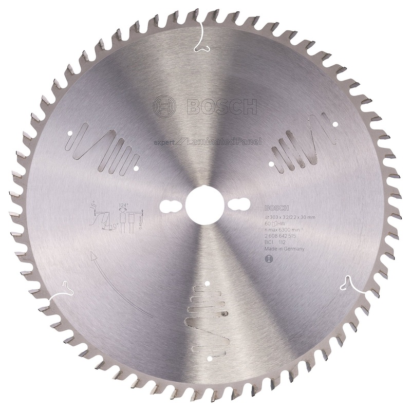 Bosch Professional Expert Circular Saw Blade for Laminated Panel – 303 x 30 x 3.2 mm, 60 Teeth