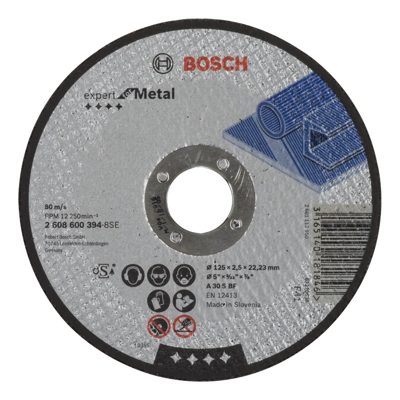 Bosch Professional Expert Metal Straight Cutting Disc A 30 S BF – 125mm x 2.5mm