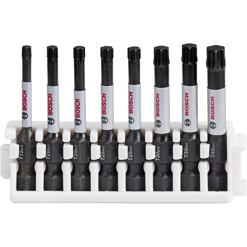 Bosch Professional Impact Power Bit Insert Pack 50mm – T15, T20 (x2), T25 (x2), T30 (x2), T40 – Pick & Clic