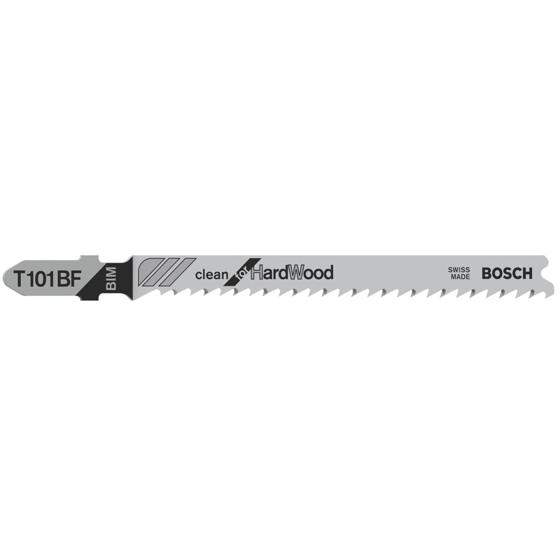 Bosch Professional Jigsaw Blade T101BF for Clean Cuts in Hardwood