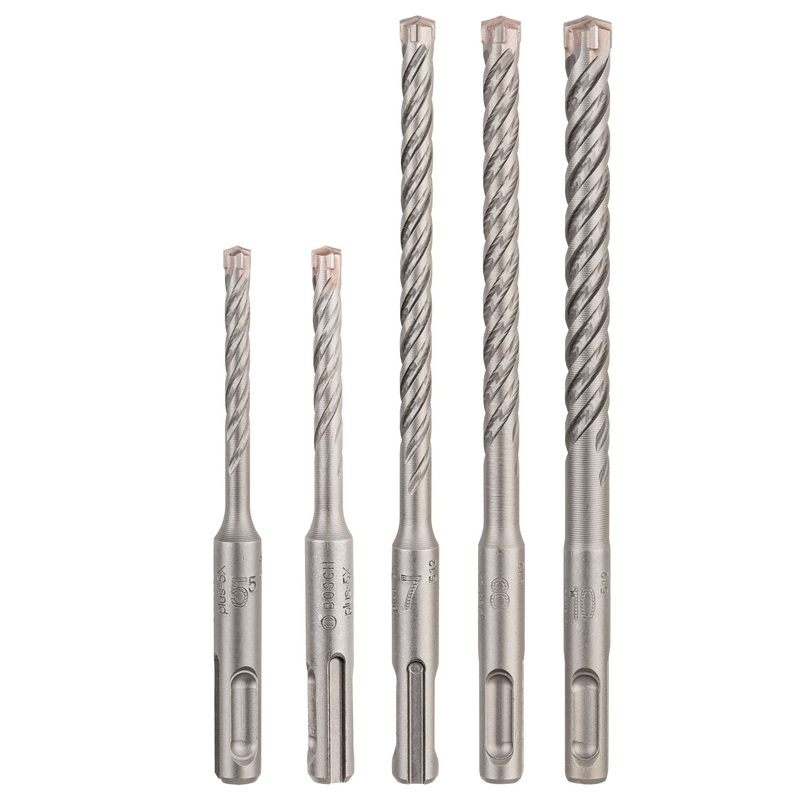 Bosch Professional SDS Plus-5X Hammer Drill Bit Set – 5 Piece (5.5/6/6/8/10mm)