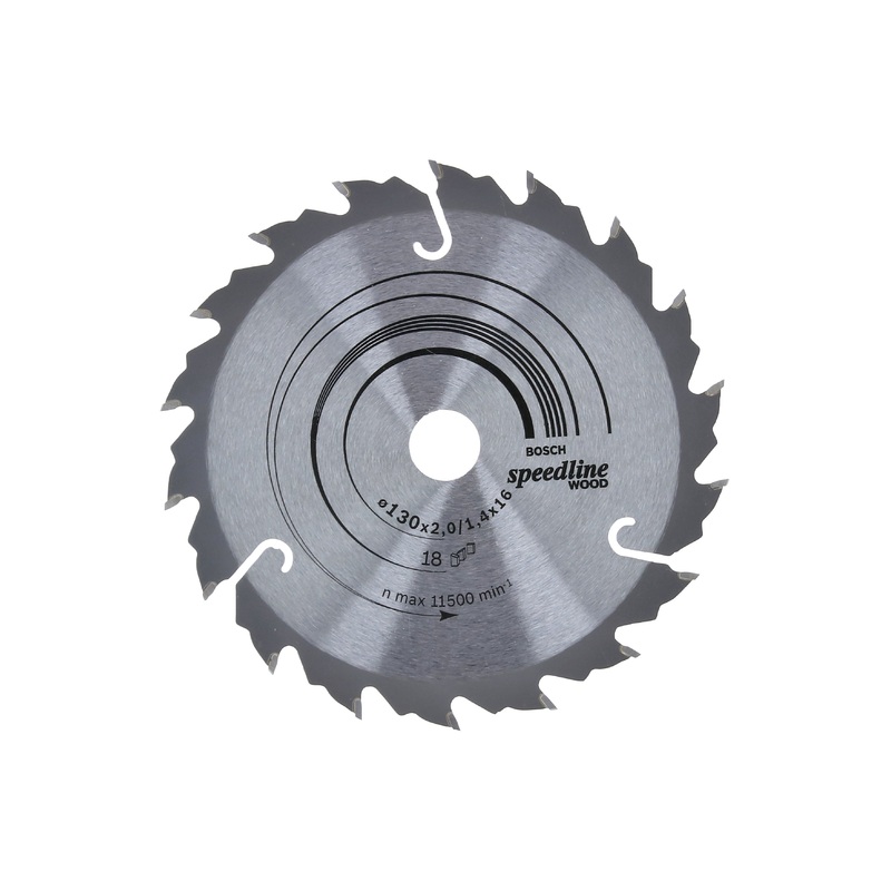 Bosch Professional Speedline Wood Circular Saw Blade – 130 x 16 x 2.0 mm, 18 Teeth