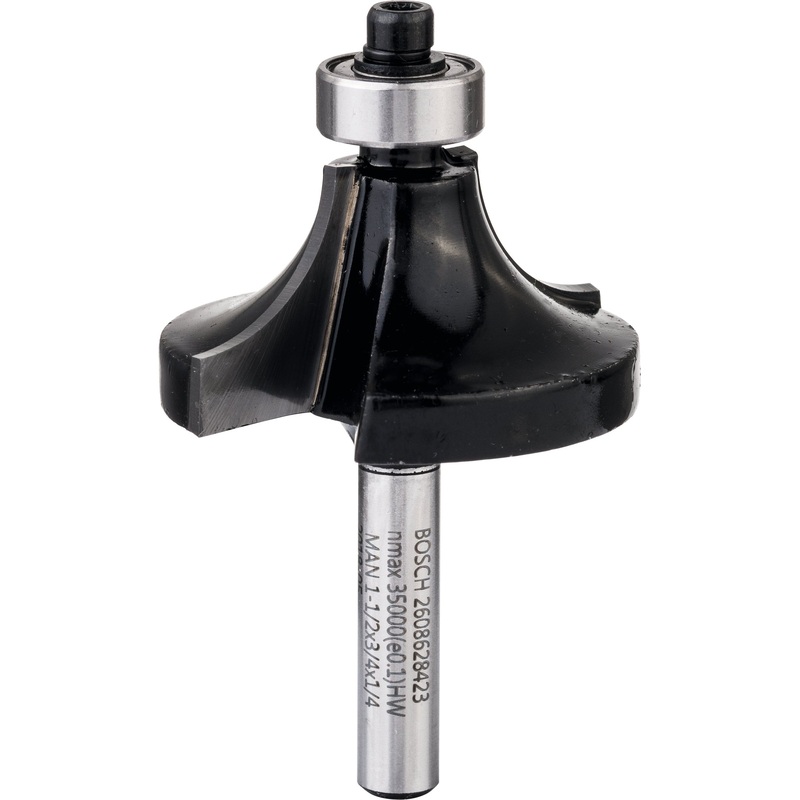 Bosch Professional Beading Bit – 1/4 Shank, R12.7mm, 19.0mm Diameter, 12.7mm Cutting Depth