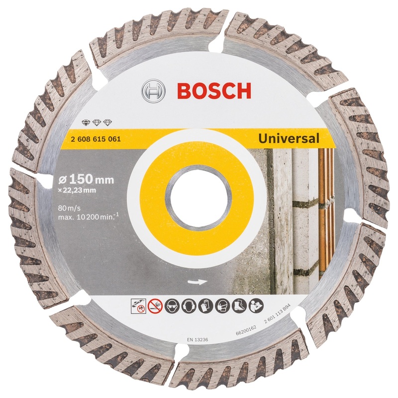 Bosch Professional Diamond Cutting Disc – Universal Standard, 150×22.23×2.4x10mm