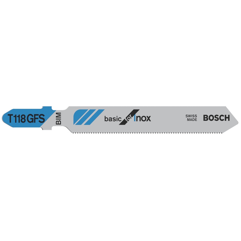 Bosch Professional Jigsaw Blade T118GFS Basic for Inox