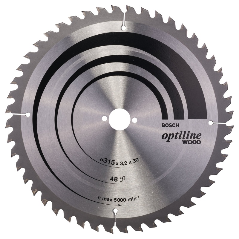 Bosch Professional Optiline Wood Circular Saw Blade – 315 x 30 x 3.2 mm, 48 Teeth