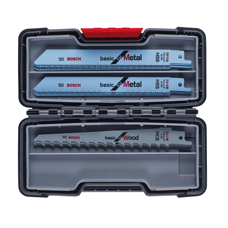 Bosch Professional RSB 15-Piece Mixed Set for Wood and Metal in Tough Box