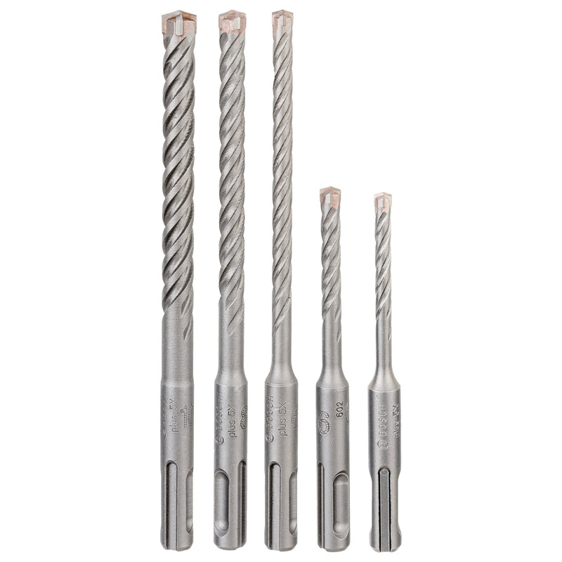 Bosch Professional SDS Plus-5X Hammer Drill Bit Set – 5/6/6/8/10mm (5pc)