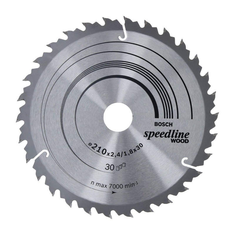 Bosch Professional Speedline Wood Circular Saw Blade – 210 x 30 x 2.4mm, 30 Teeth