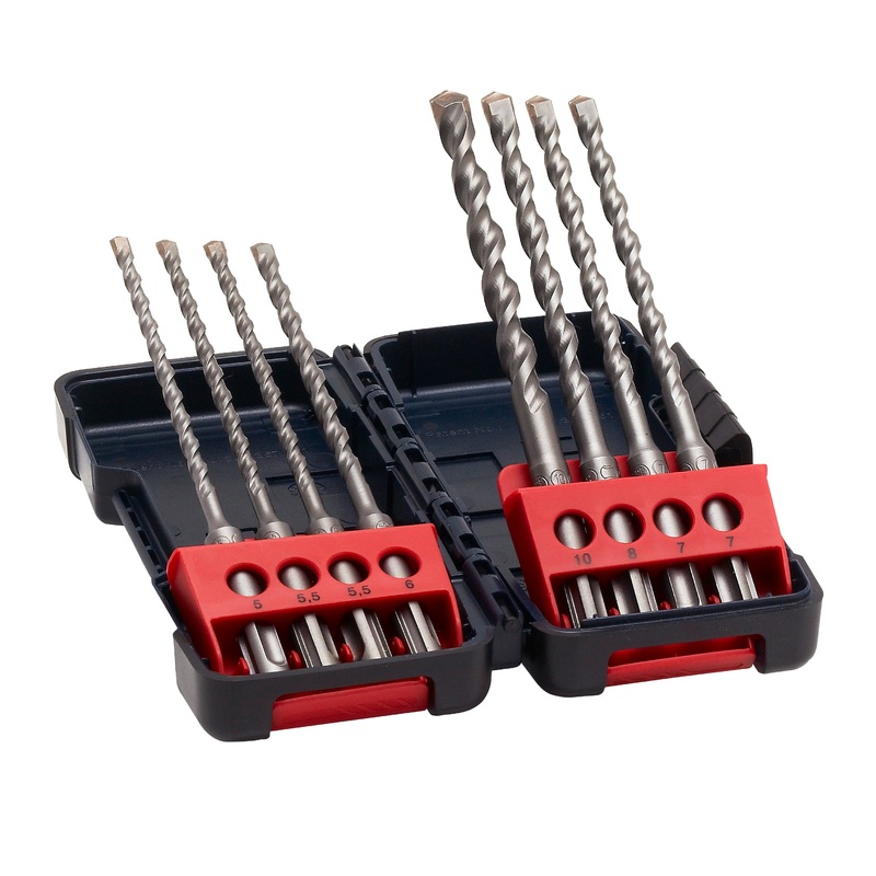 Bosch Professional Tough Box SDS-plus-3 Set – 8 Pieces