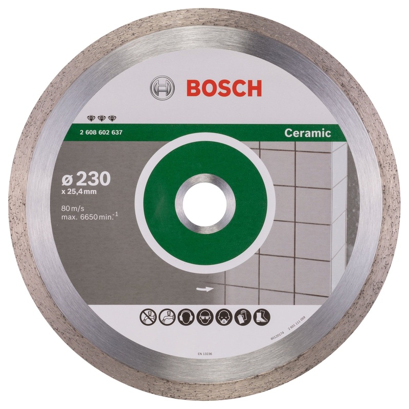 Bosch Professional Diamond Cutting Disc – Best for Ceramic – 230mm x 25.40mm x 2.4mm x 10mm