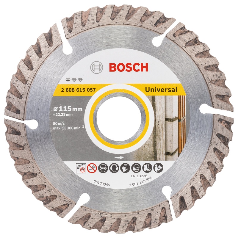 Bosch Professional Diamond Cutting Disc – Standard Universal, 115×22.23x2x10