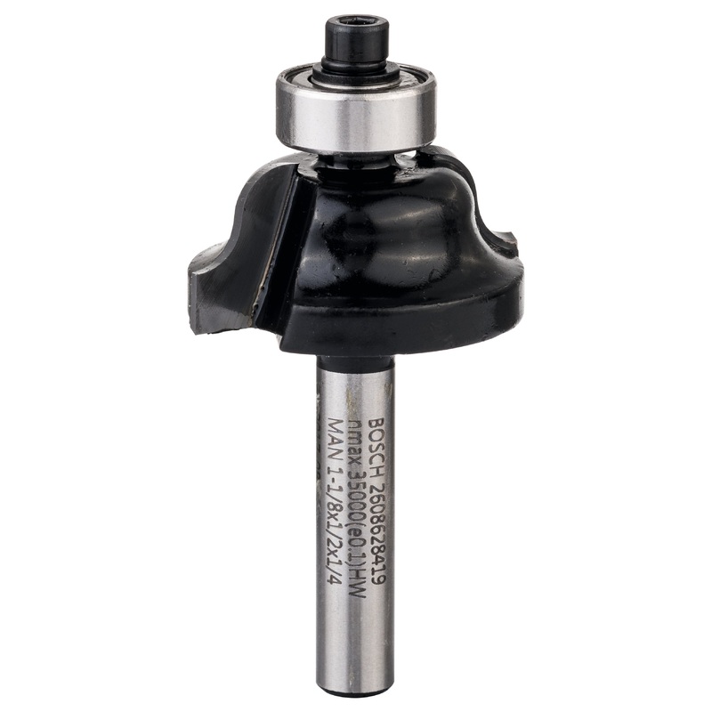 Bosch Professional Edge Forming Bit – 1/4 Shank, R1 4mm, D1 29mm, B 15.9mm, L 12.4mm, G 54mm