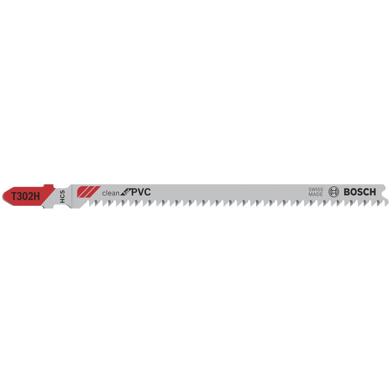 Bosch Professional Jigsaw Blade T302H for Clean PVC Cutting